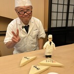 山玄茶 - お土産のおにぎり、たくさんご飯食べる人がいたけど、かろうじて少しご飯残りました⁉️