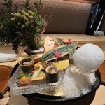 銀座 しのはら - 八寸 雪まろげ