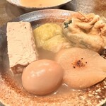 花くじら - 豆腐、チーズロールキャベツ、ねぎ袋、玉子、大根