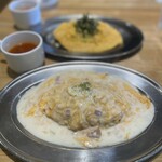 和伊和伊亭 - ホワイトソースオムライス❤︎