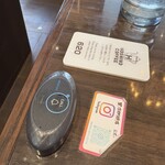 星乃珈琲店 CeeU Yokohama店 - 呼び鈴。スマホオーダーやタッチパネルではなく、店員さんが注文を聞きに来てくれるスタイル