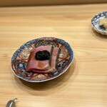 虎ノ門 鮨玄 - メジマグロの塩たたき