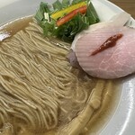 めん処 きよ洲 - 脂浮かぶ白濁した貝汁豚スープが美味しい！