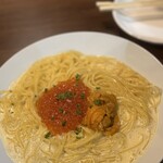アネロ - 生ウニとイクラのクリームパスタ