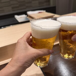 札幌 鮨Sublime - 乾杯〜