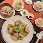 中国料理 桃李 - 海鮮あんかけ焼きそば