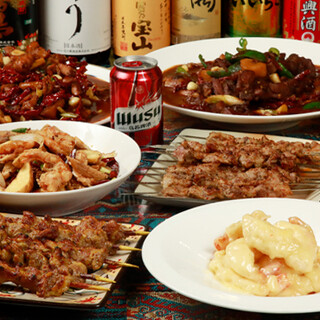 本場の調味料を使用♪ウイグル料理を満喫できる3種類のコース