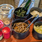 忍者そば 五ヱ門 - 薬味バイキング♪