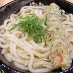 Hanamaru Udon - かけ（大）＋ちくわ磯辺揚げ