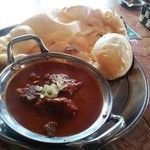 インディアンレストラン ジャキール - マトンカレー、ナン