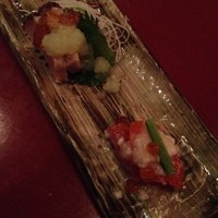 天空の庭　星のなる木 - 寒鰤の藁焼き　醤油と山葵の淡雪見立て　八幡平サーモンと蕪の麹漬け　いくら　柚子