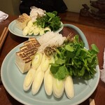 ももんじや - 野菜　芹が美味かった