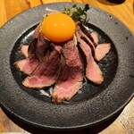 おもてなしとりよし - 常陸牛のローストビーフのユッケ風❗