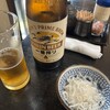 魚魚炉 - 瓶ビール中瓶　しらすおろし