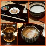 日本料理 十三蔵 - 御飯：伊賀焼の土鍋で炊く鯛茶漬