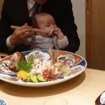 日本料理 十三蔵 - 下の孫も無事お食べ初め出来ました。