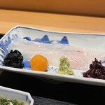 おたぎ - ヒラメのお造り