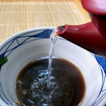 安曇野 - 最後はそば湯をいただいてお汁を味わいます。