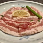 杏樹亭 岸根店 - 「黒豚塩焼（税抜￥750）」