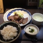 Umaaji Gyuu Tan Tamadaya - 牛たん麦とろ定食（１．５倍）