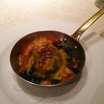 キハチ - オマール海老爪と真鱈白子のムニエル