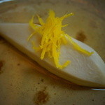 松川 - 【冬】海老芋の炊合せ、柚をふりかけて(2014.12.13)