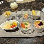 Harbor Kitchen - 前菜が、一人前づつとりわけられていました。