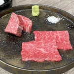 焼肉とみ - シャトーブリアンと特選和牛(内もも)