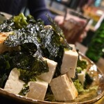 ニュー★サカバ - 神宮豆腐のチョレギサラダ。豆腐が多くて大きくて超嬉しい！