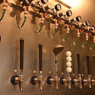 クラフトビール9タップ！豊富なドリンク