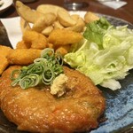 居酒屋 金時 - 薩摩揚げ、ポップコーンシュリンプ、ポテト
