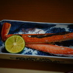 松川 - 【冬】越前蟹（オス）の七輪網焼き(2014.12.13)