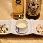 天ぷらと日本酒 明日源 - お通しがうまい！