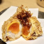 天ぷらと日本酒 明日源 - 手羽玉天