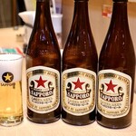 天ぷらと日本酒 明日源 - 赤星税込290円