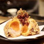 天ぷらと日本酒 明日源 - 手羽玉天