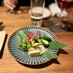 十番右京 - 漬物盛り合わせ