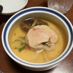 かぐら坂 新富寿司 - 茶碗蒸しアンキモバージョン