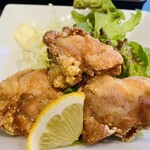 掬び家 - Bセット（鶏の立田揚げ、3個）