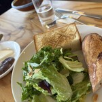 パン工房レストラン メガネ - モーニングセットA  (パッションフルーツ、花豆のあん、バター)