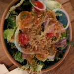 一天張 - お通しの大きなサラダ！