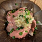 一天張 - 低温調理した白レバー刺し