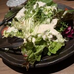 魚ふじ - 温泉玉子のシーザーサラダ