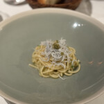 K+ - ピリッと青唐辛子とさわやか実山椒 釜揚げしらすのスパゲッティ