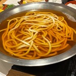Mimiu Abeno harukasu dainingu ten - Udon served first