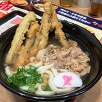 資さんうどん 尻手店 - かしわごぼ天うどん