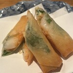 蕎麦あさ田 - 明太もちチーズ春巻き