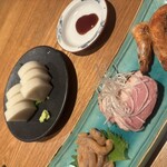 蕎麦あさ田 - 三種盛りと板わさ