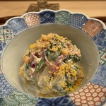 鮨 美菜月 - 白和え　これが珍しく美味しいのだ