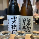鵜舟 - ドリンク写真:地酒飲みくらべ